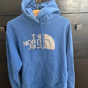 MENS BLUE NORTH FACE HOODIE SWEATSHIRT SIZE LARGE
